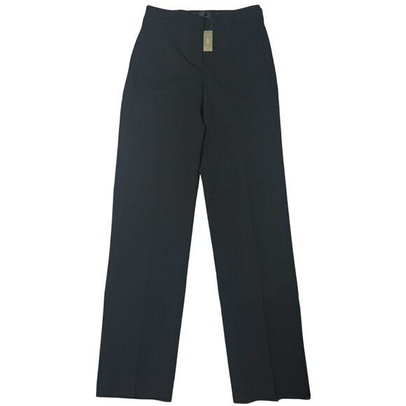 NWT J. Crew Kate Straight Leg Pant Bi Stretch Cotton 0 Tall Black BF401 - Picture 5 of 12